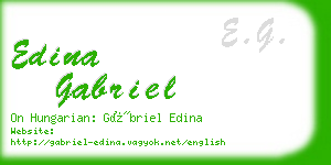 edina gabriel business card